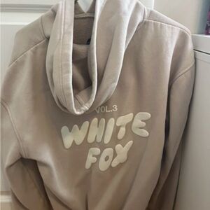 White Fox Boutique Cream Hoodie